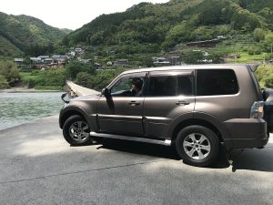 四万十川とマイカー