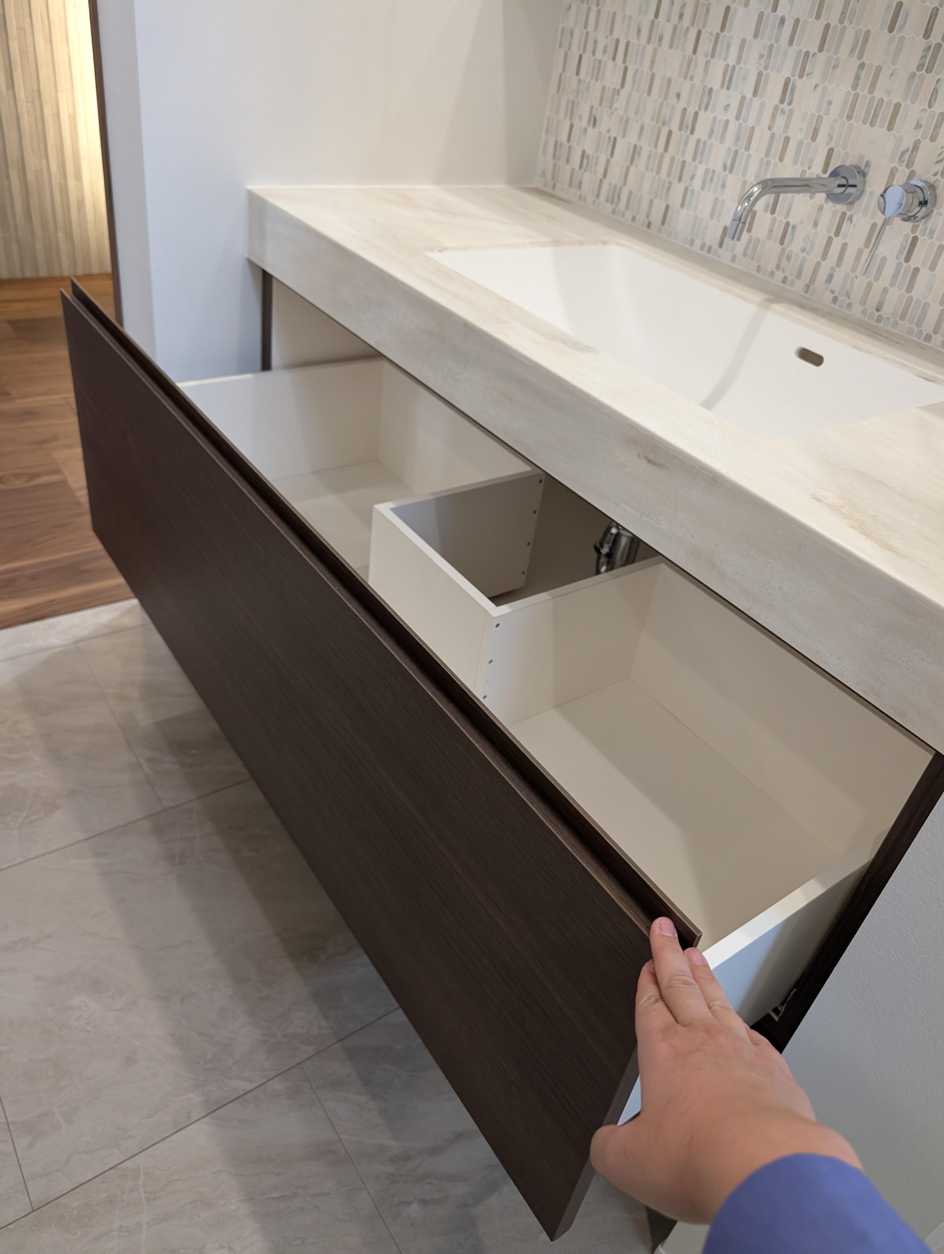 洗面引き出し造作