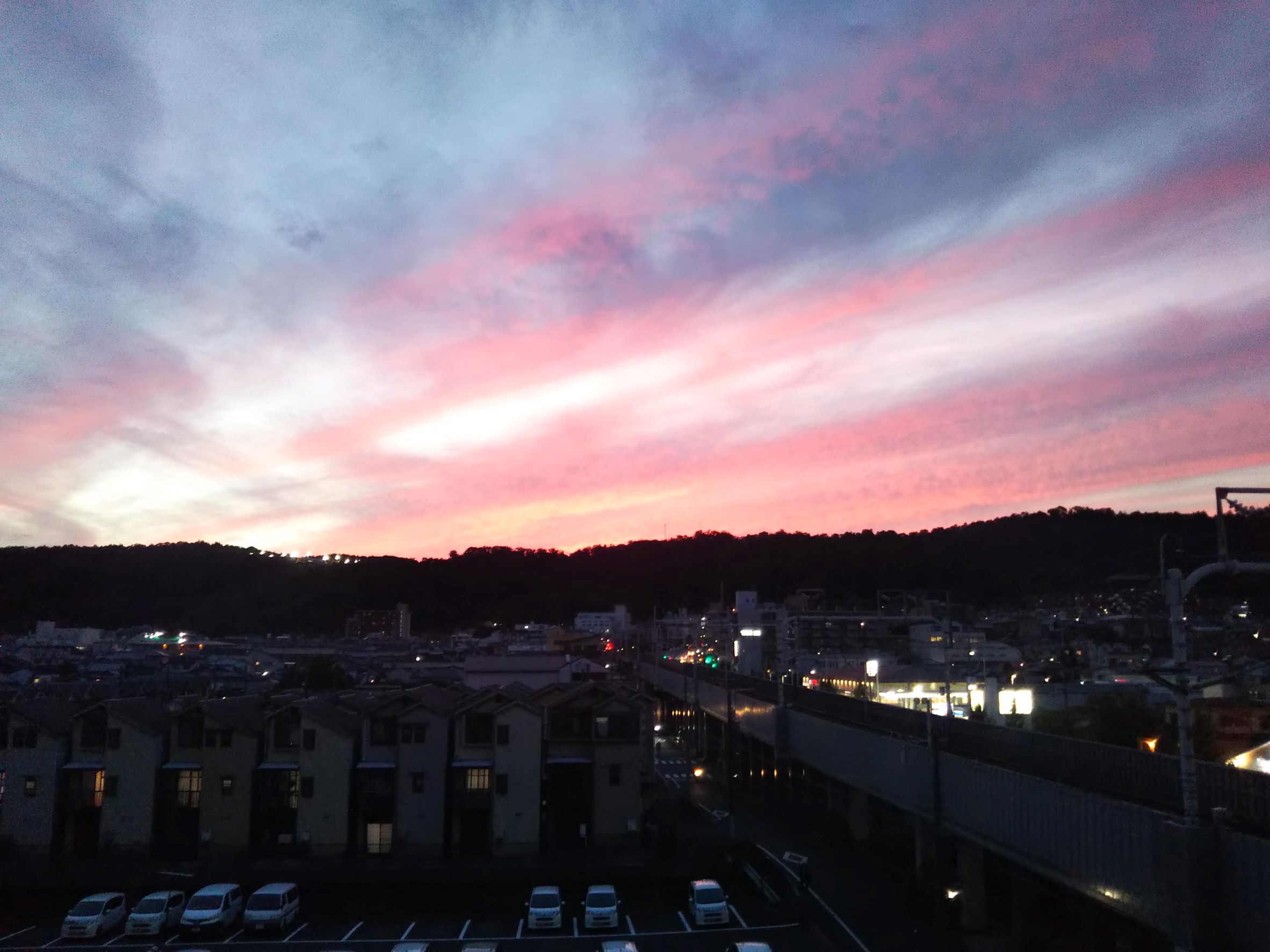 夕日